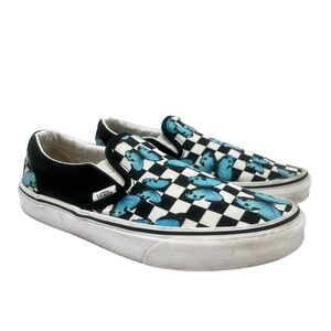 Vans Classic Slip-On Butterfly Checkerboard Size 8 women’s, men’s 6.5